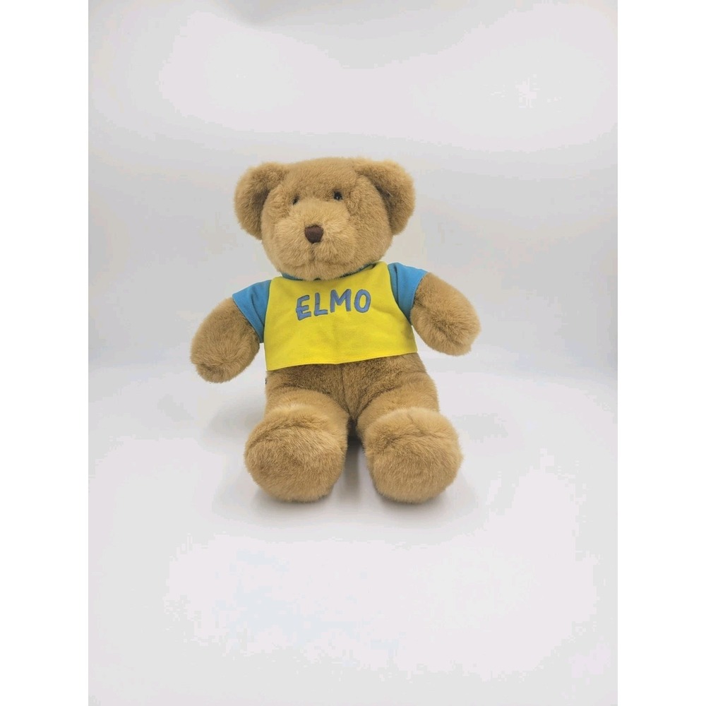 BUILD A BEAR Brown Plush Teddy Chocolate Black Nose Ears 15" BAB Stuffed Animal‎